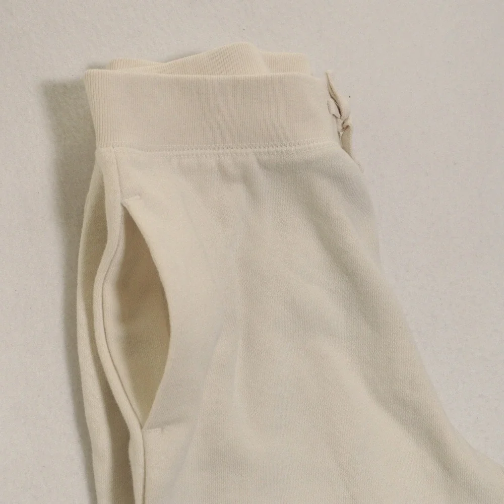 Polo Ralph Lauren Sweatpants Joggers Foil Logo Cream Kids Youth Large 12-14